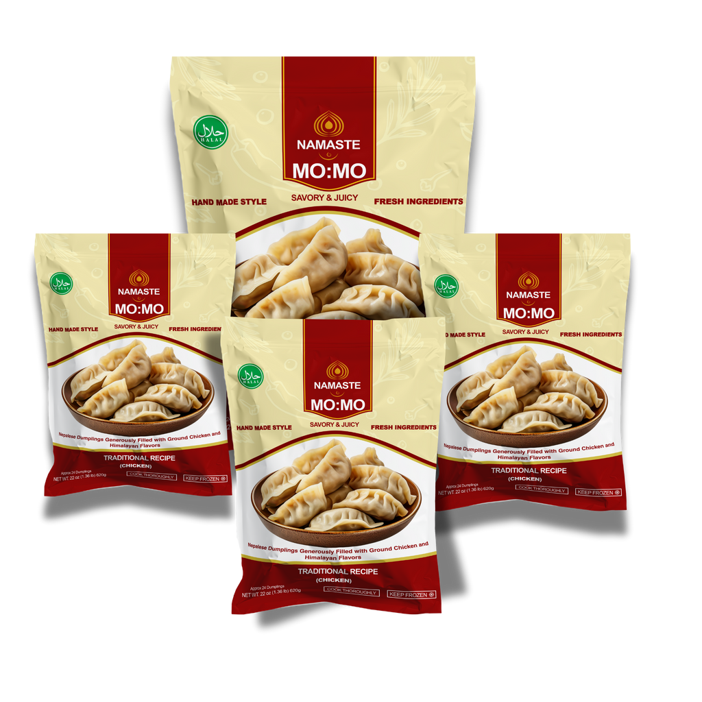 Chicken Dumplings Party Pack (MO:MO) - 4 Bags/96pcs
