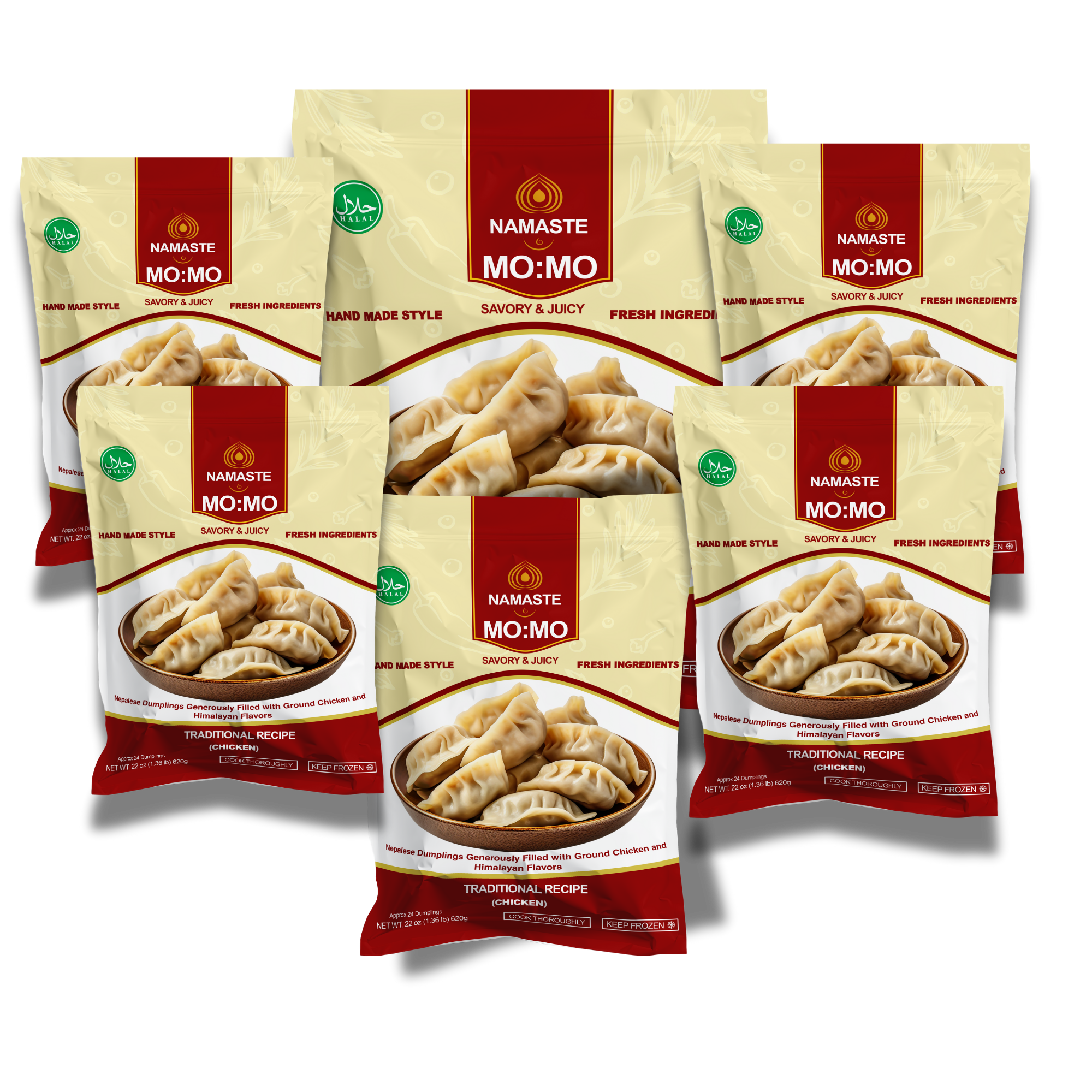 Chicken MO:MO Bundle (6 bags/144 pcs)